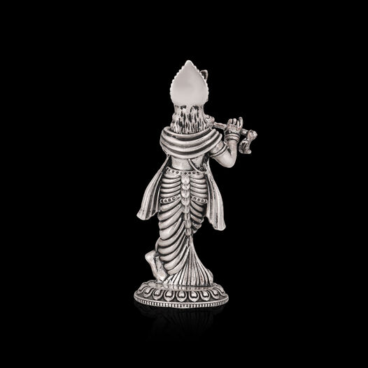 Silver Idol - Krishna Without Prabhavali