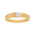 GEMSET GOLD GENTS RING IN CASTING