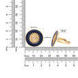 MN in Plain Silver Cufflinks