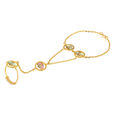 PLAIN GOLD HAND SET/HATHPHOOL DESIGN