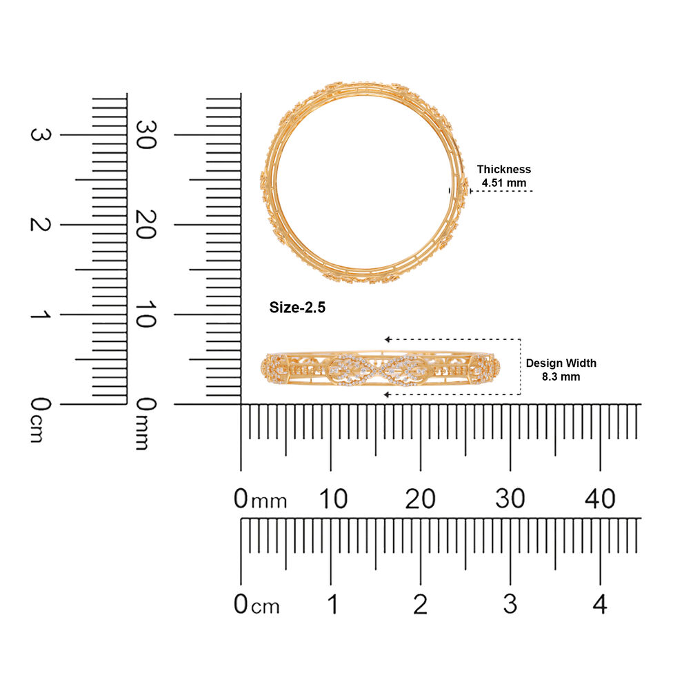Diamond Bangle pair in fancy design