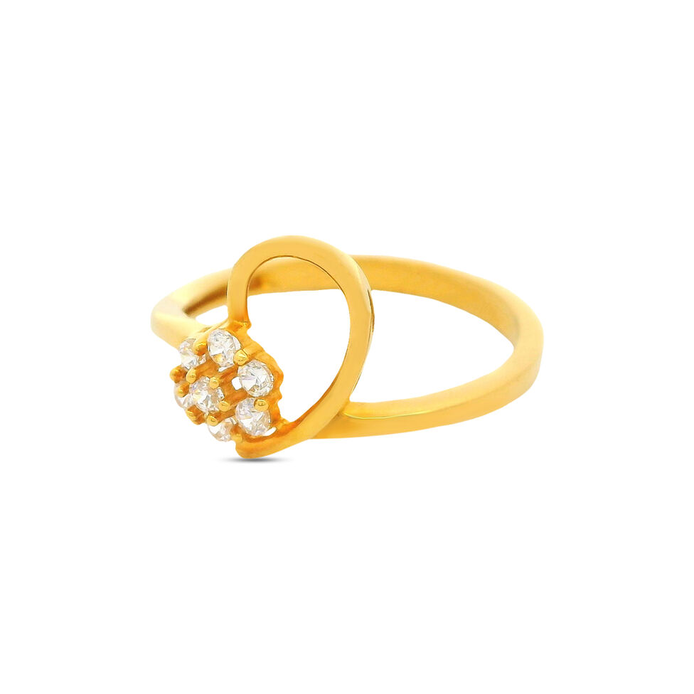 GEMSET GOLD LADIES RING IN CASTING