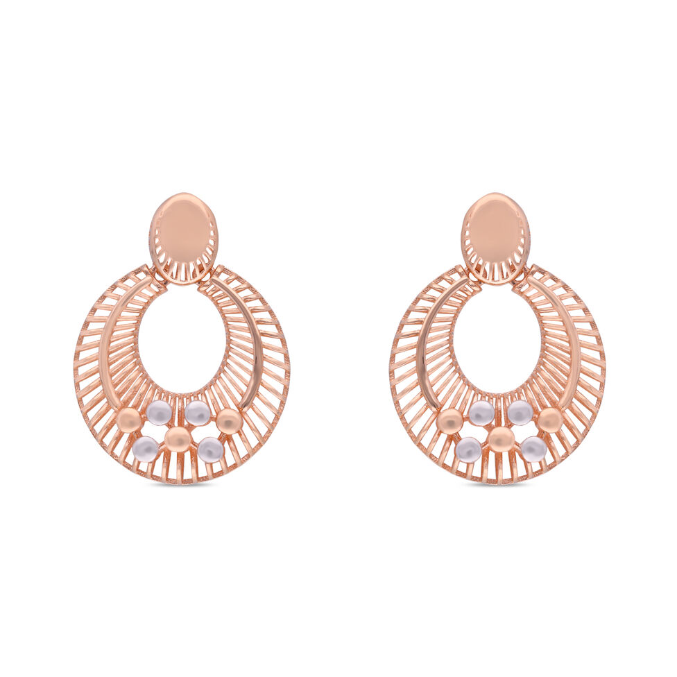PLAIN GOLD EARDROP INCONTEMPORARY DESIGN