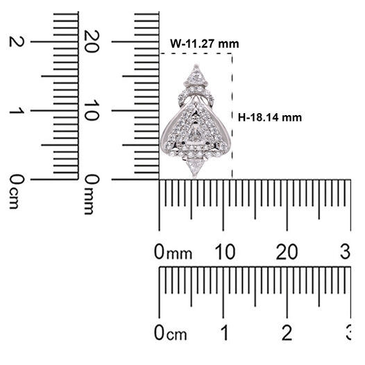 Diamond Earstud With Fancy Cut Diamonds