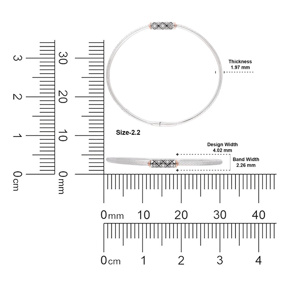 BO in stiff band pattern set with Dia