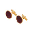 MN in Plain Silver Cufflinks