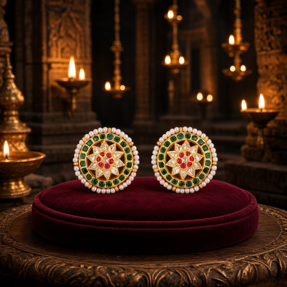 Kundalavelai Design With Precious Gems