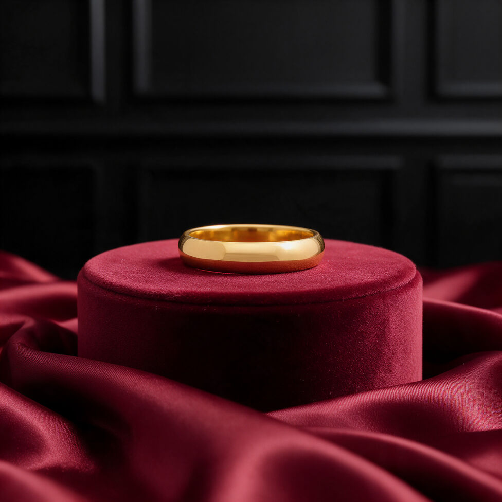 Half Round Wedding Band