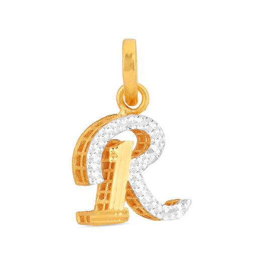 Plain Gold � English Alphabet Motif
