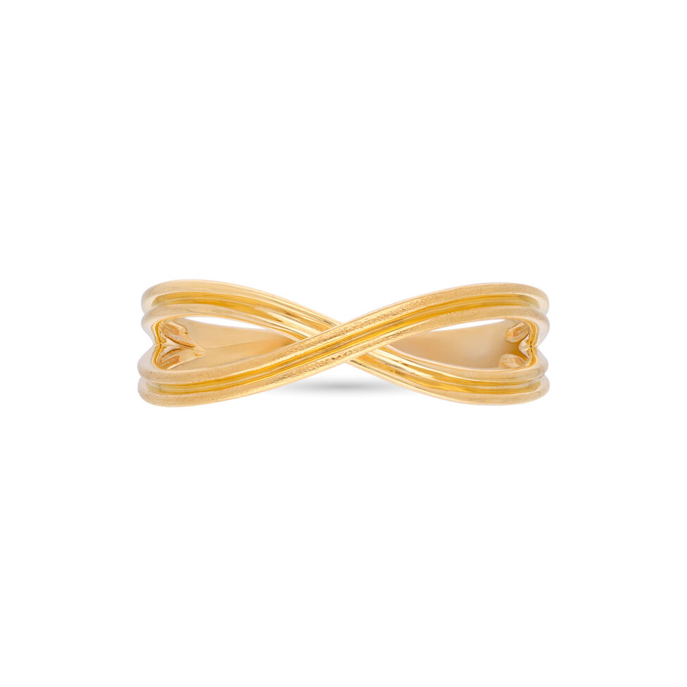 PLAIN GOLD LADIES RING IN CASTING