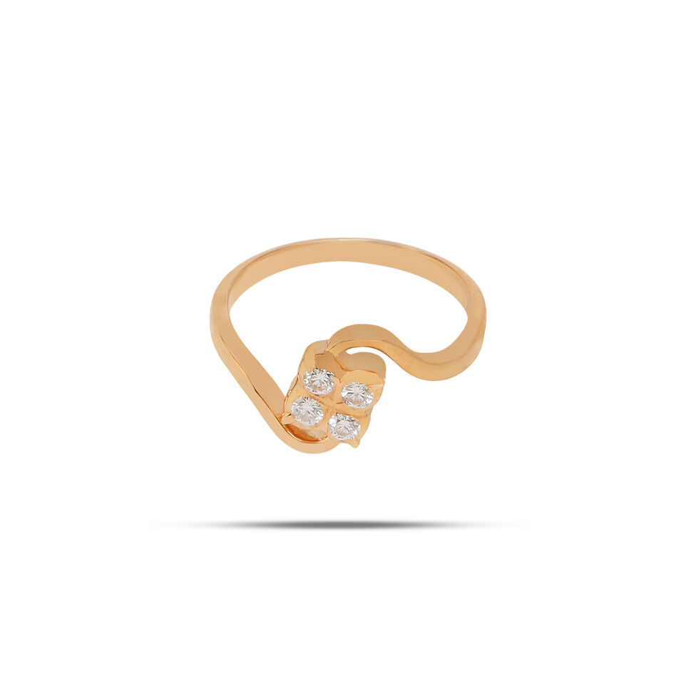 Diamond Ring in Fancy Design for Ladies