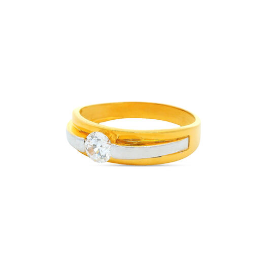 GEMSET GOLD GENTS RING IN CASTING