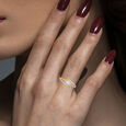GEMSET GOLD LADIES RING IN CASTING