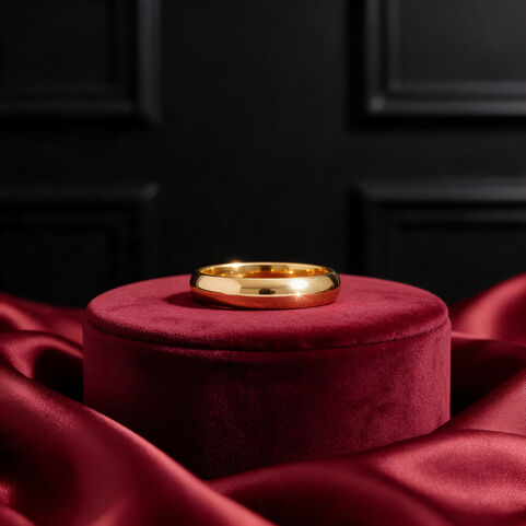 Half Round Wedding Band