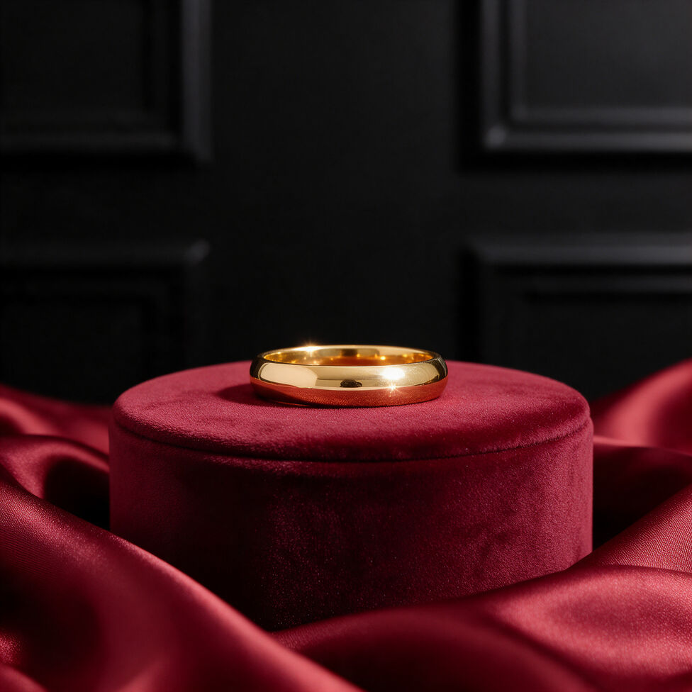 Half Round Wedding Band