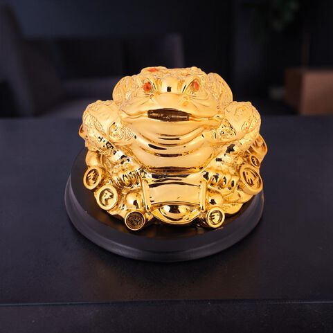 MHK-FGB-1 Golden wealth frog gold platte