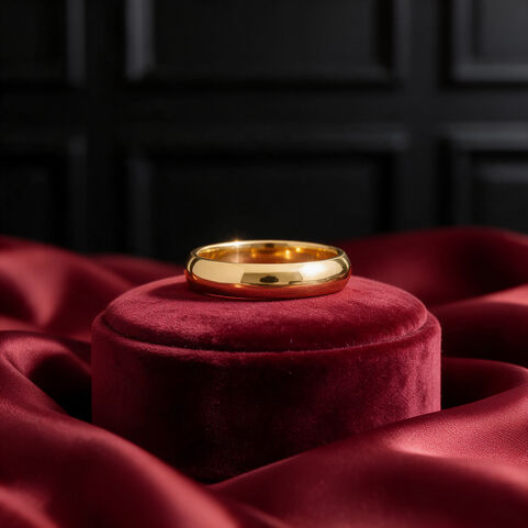 Half Round Wedding Band