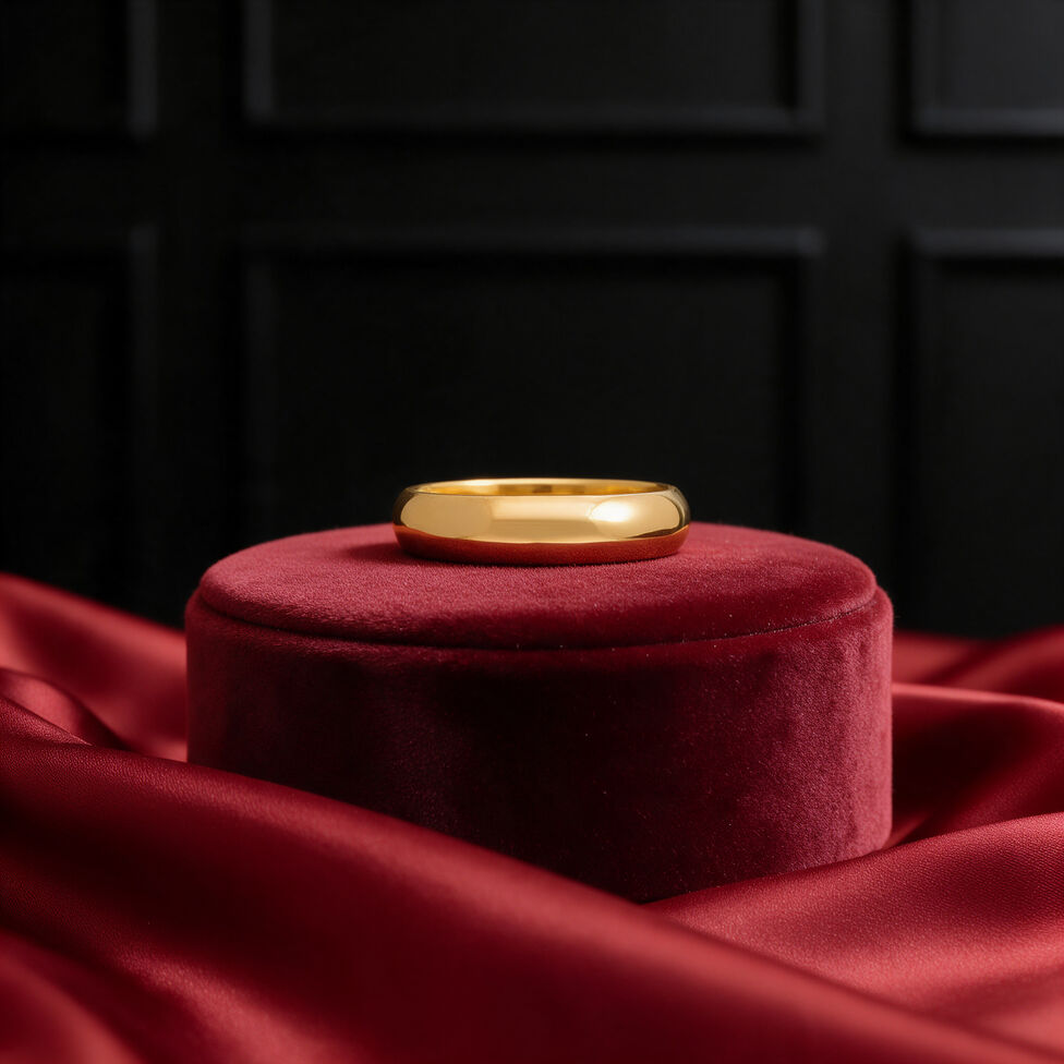 Half Round Wedding Band