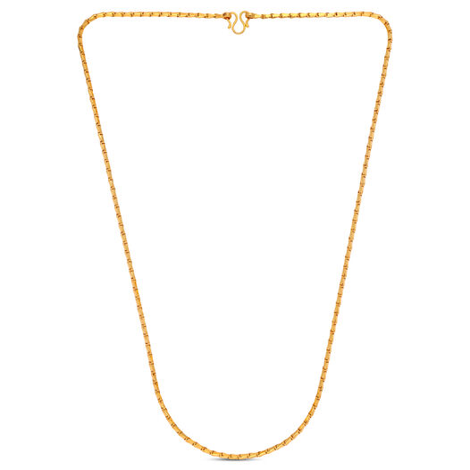 Plain Gold Chain �Bulb� Motif