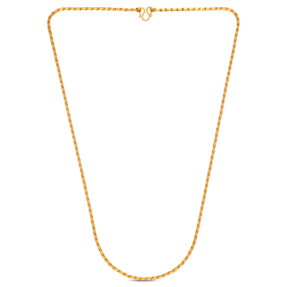 Plain Gold Chain �Bulb� Motif
