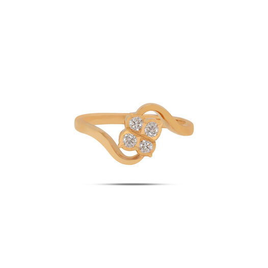 Diamond Ring in Fancy Design for Ladies