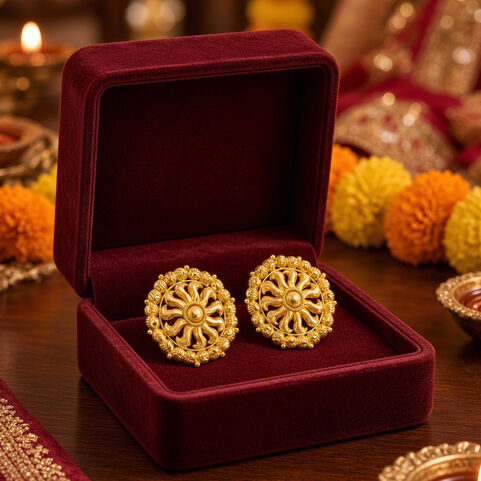 Filigree Die & Gold Bead Work