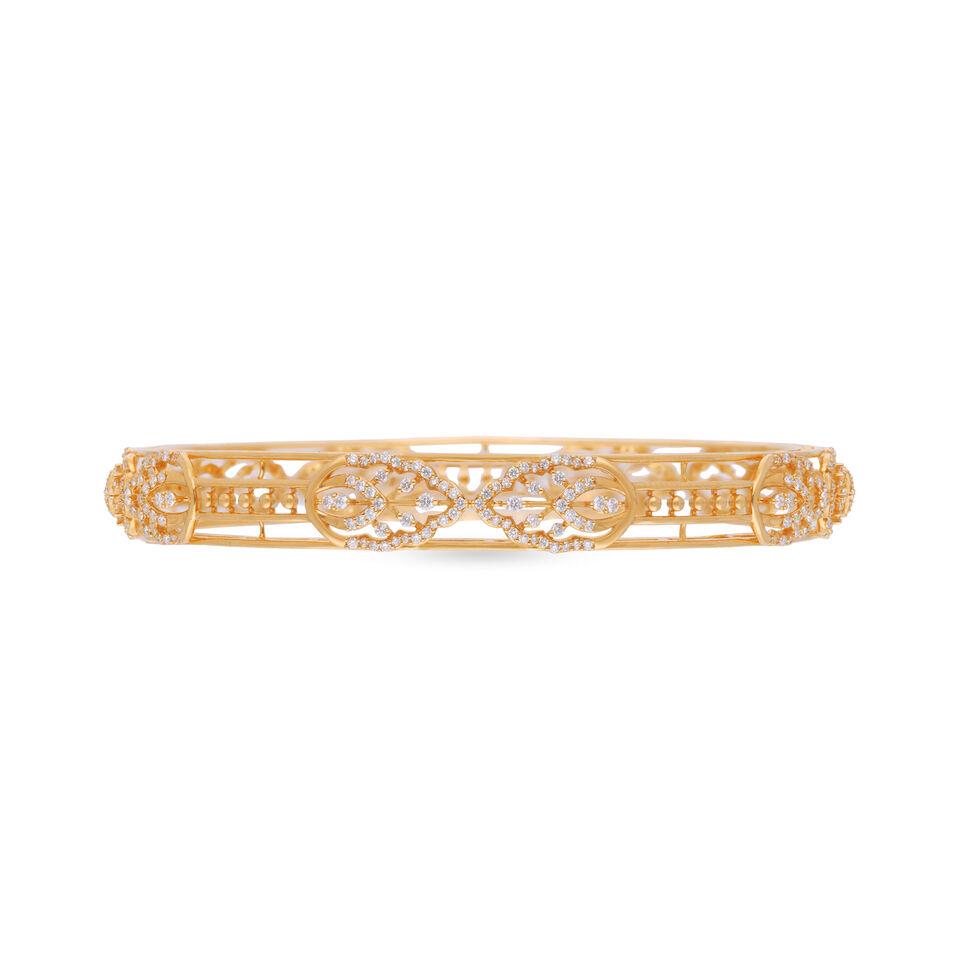 Diamond Bangle pair in fancy design
