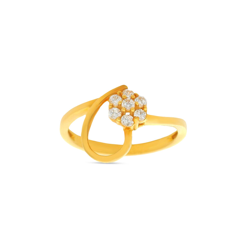 GEMSET GOLD LADIES RING IN CASTING