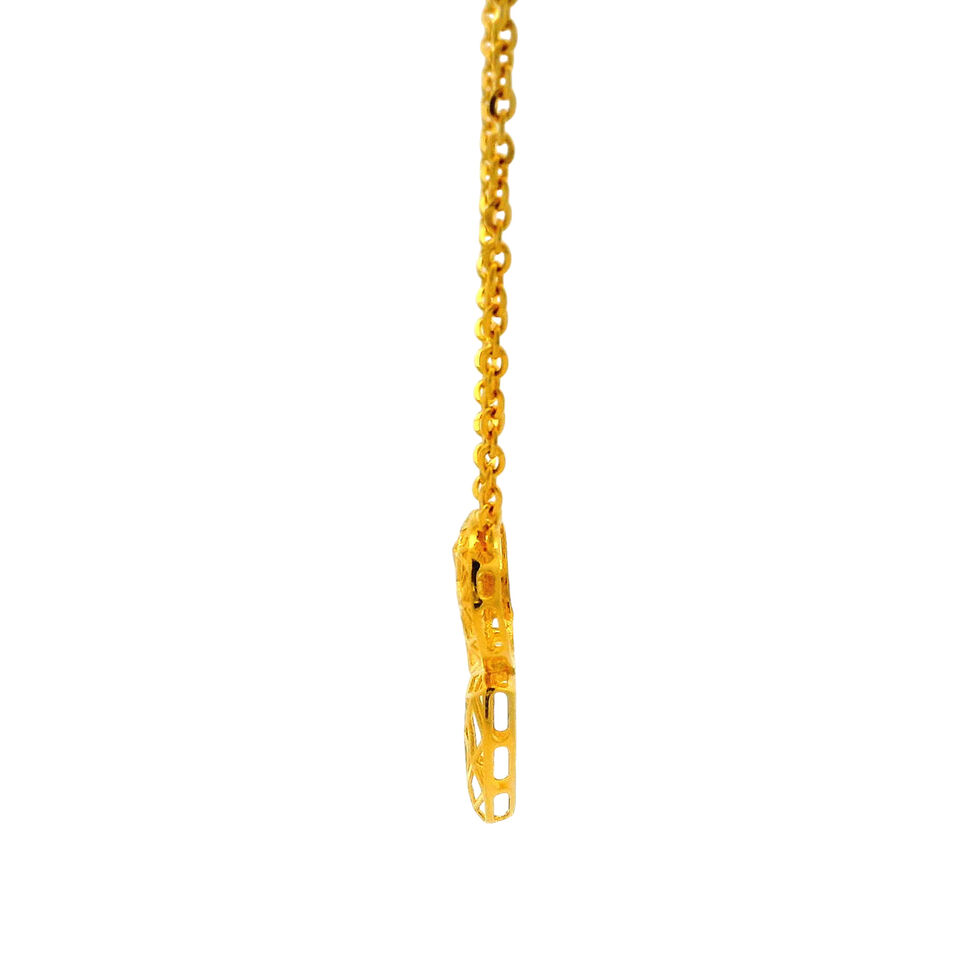 CHAIN+PENDANT DOUBLE LOOP CASTING DESIGN