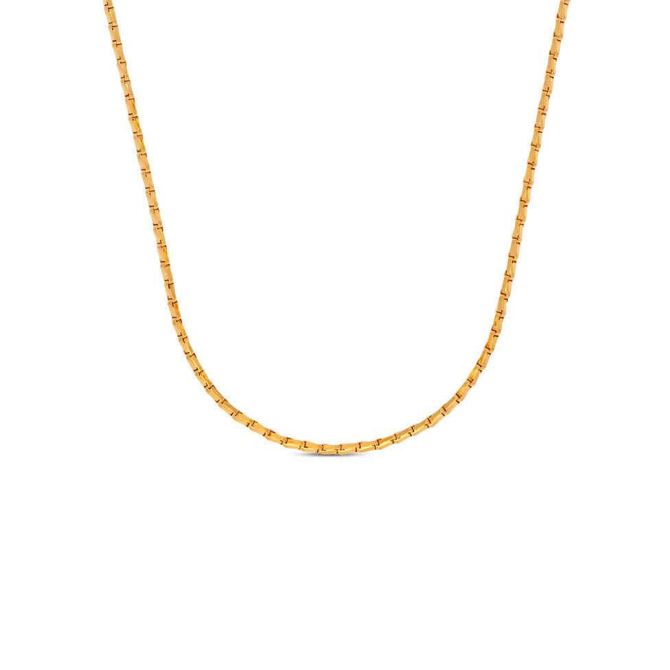 Plain Gold Chain �Bulb� Motif