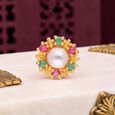 NOSE SCREW IN GEM/FILIGREE/DIEGOLD