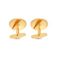 MN in Plain Silver Cufflinks
