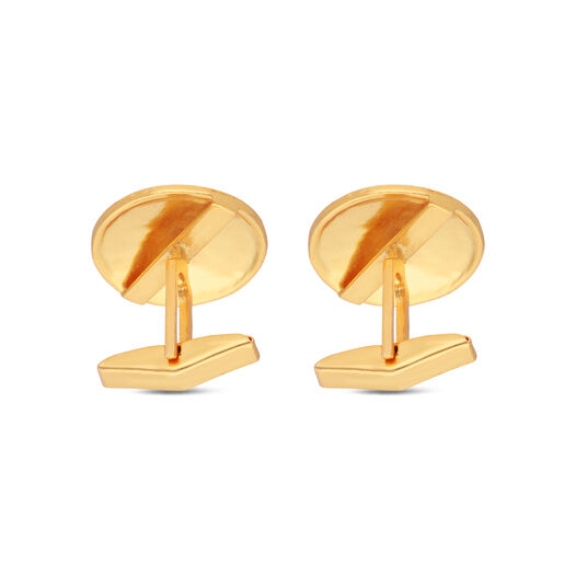 MN in Plain Silver Cufflinks