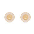 MN in Plain Silver Cufflinks