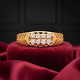 Diamond Ring in 8 Dia Box,Gentlemen 2Row