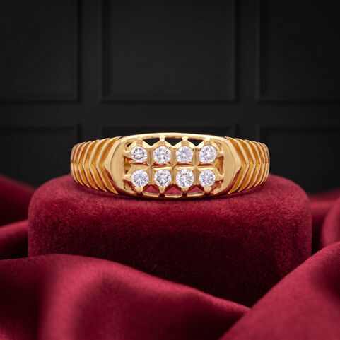 Diamond Ring in 8 Dia Box,Gentlemen 2Row