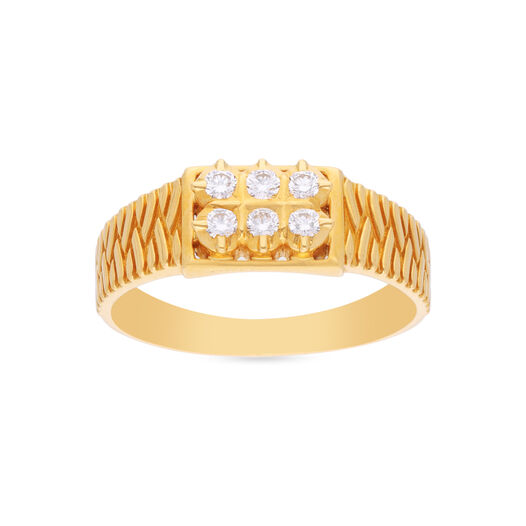 Diamond Ring in 6 Dia Box,Gentlemen 2Row