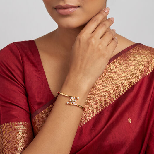 Diamond Bracelet,Crossover Patt With Dia