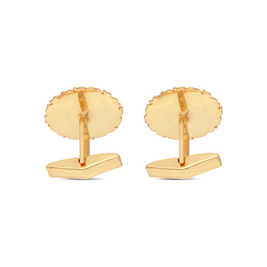 MN in Plain Silver Cufflinks