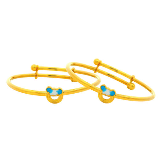Plain Gold Bangle Pair HoneyBee�kids1-12