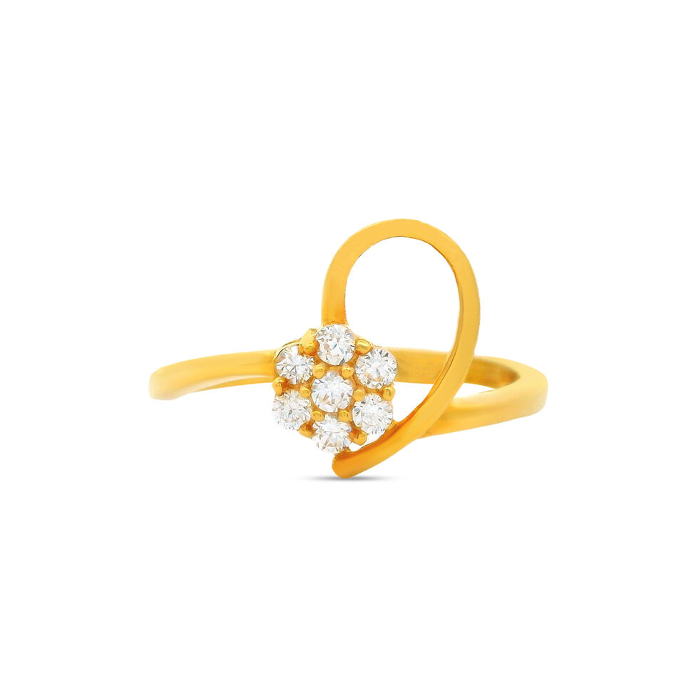 GEMSET GOLD LADIES RING IN CASTING