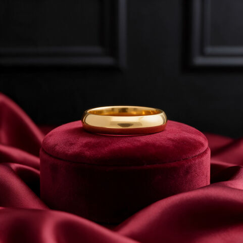 Half Round Wedding Band
