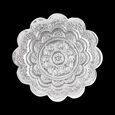 JB1055 SILVER ROUND NAKSHI BOX