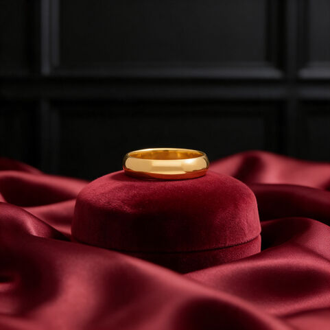 Half Round Wedding Band