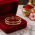 Diamond Bangles In Fancy Patt with Gems