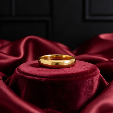 Half Round Wedding Band