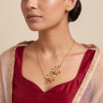 Diamond Mopu Set with Diamonds &Gemstone