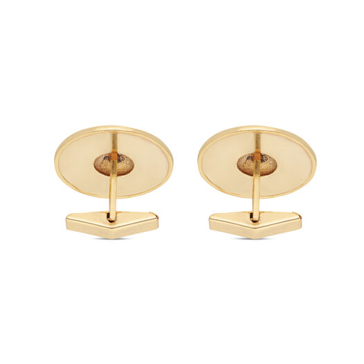MN in Plain Silver Cufflinks