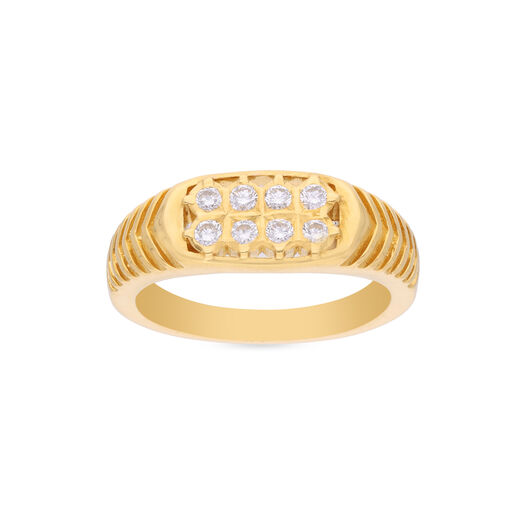 Diamond Ring in 8 Dia Box,Gentlemen 2Row