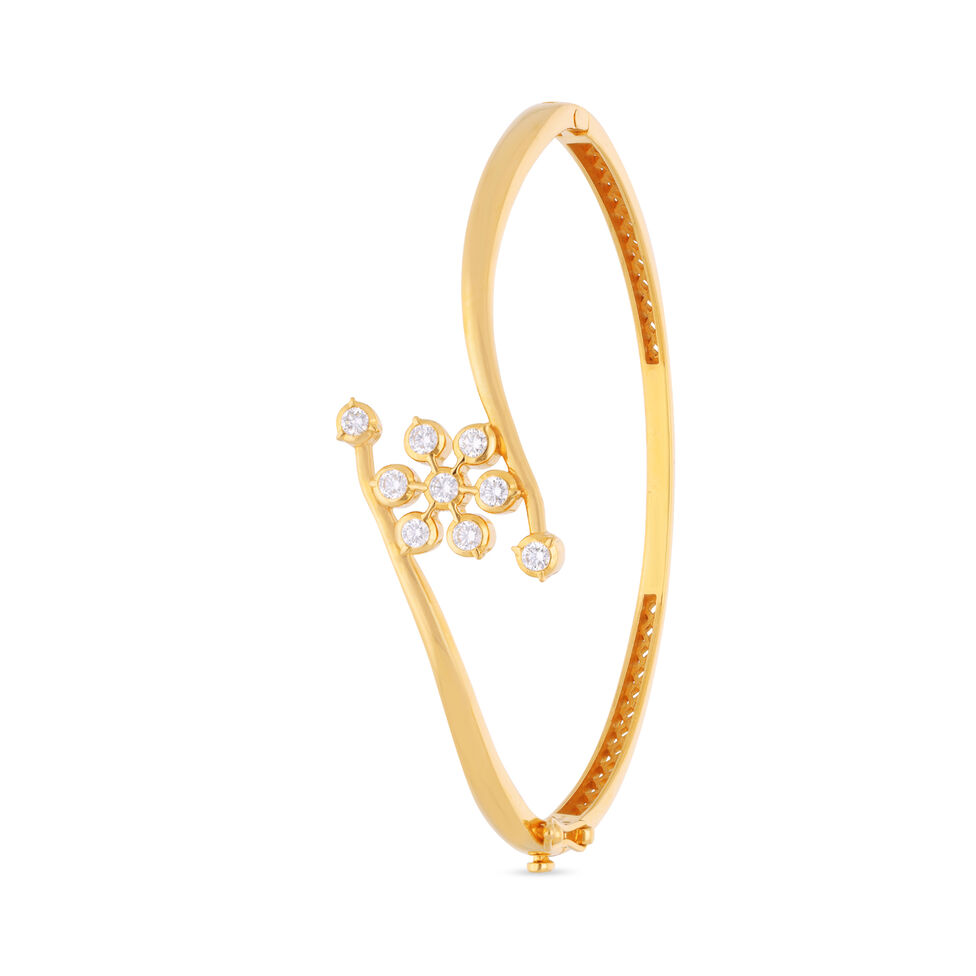 Diamond Bracelet,Crossover Patt With Dia